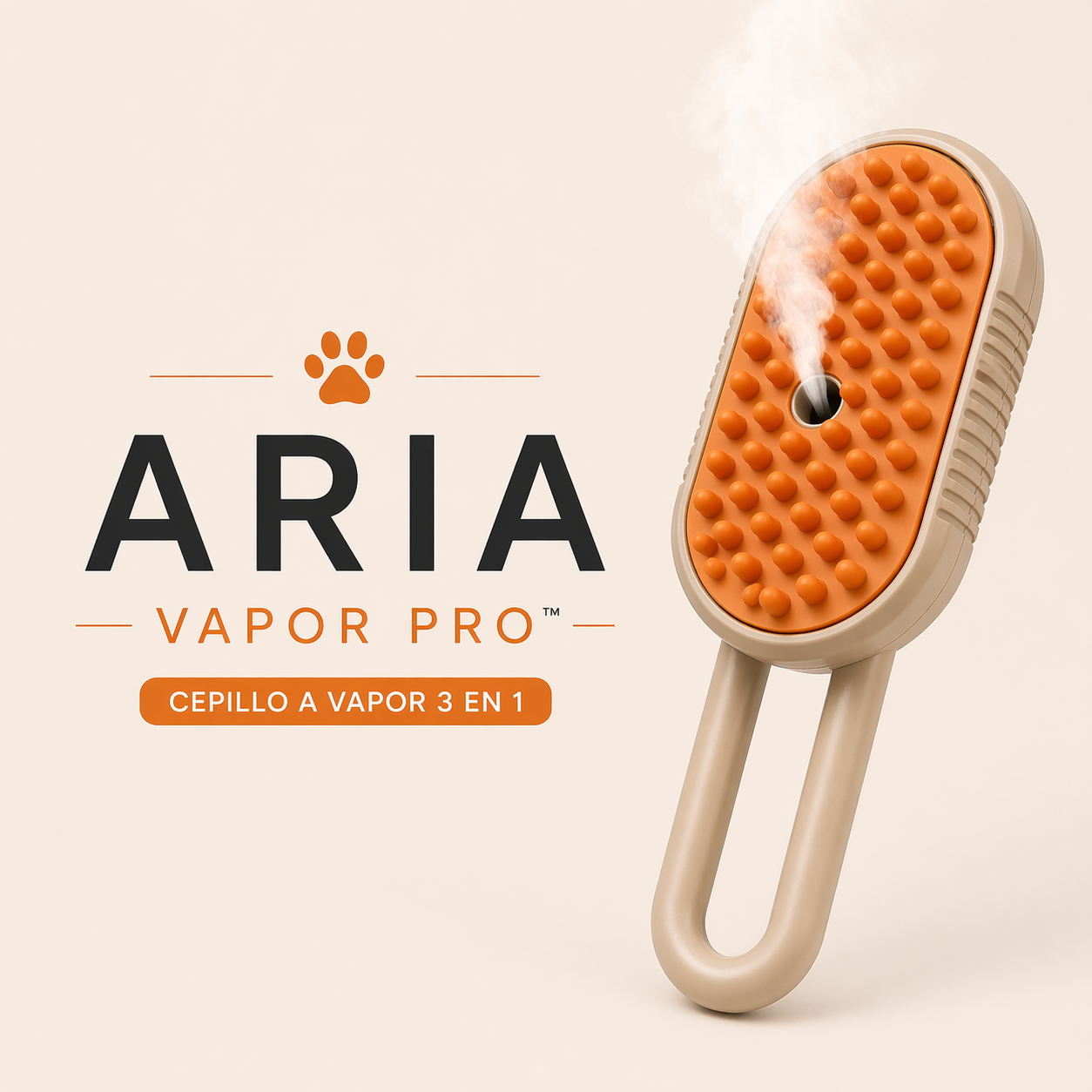 ARIA Vapor Pro cepillo a vapor para mascotas